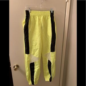 Neon yellow festival joggers